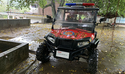 廣東某村消防摩托車投入使用 廣東某村消防摩托車投入使用