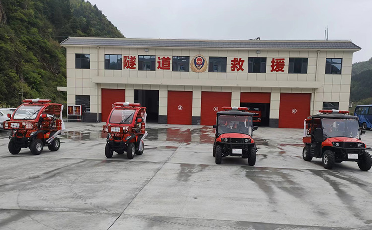天臺(tái)山隧道新增全地形消防摩托，保障隧道消防安全
